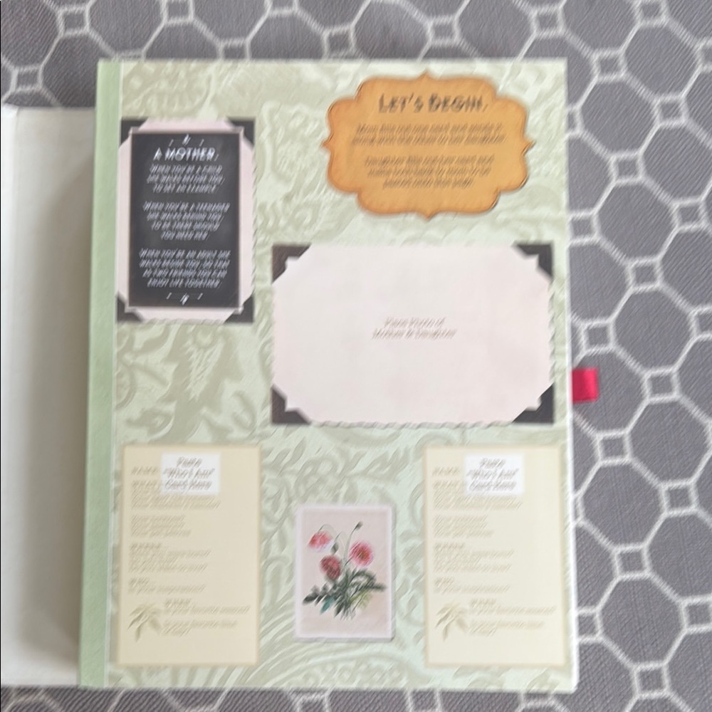 *Host Pick* Uncommon Goods Gold and Cream Letter Book for Mother and Daughter - Picture 4 of 10
